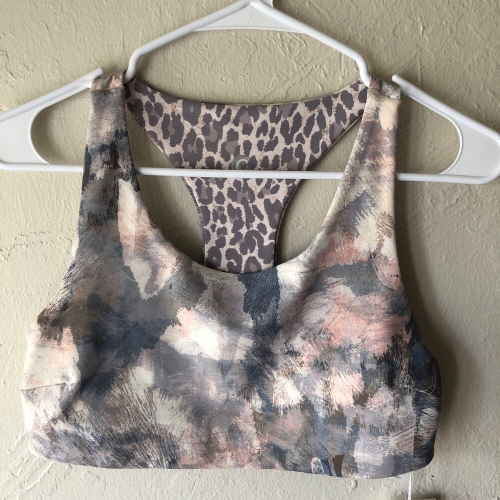 NWT Johnny Was Calme Endurance Reversible Sports Bra Size M